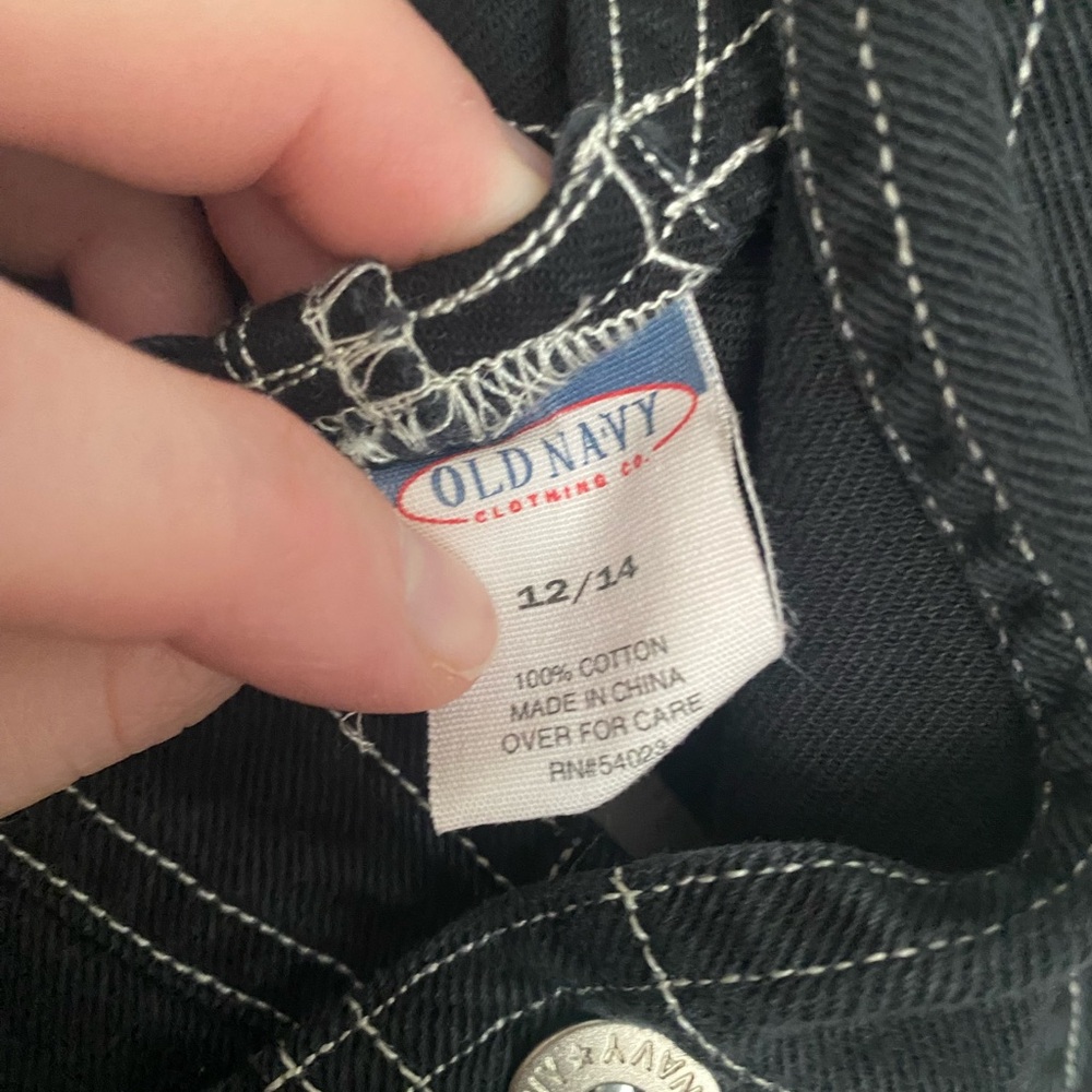 Old Navy Charcoal Dungarees Vintage - Picture 6 of 6